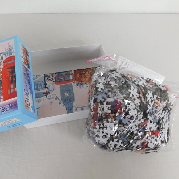 London Street Unbranded 1000 pc Jigsaw Puzzle 27x20 inches YSK-B024 COMPLETE - Picture 12 of 12